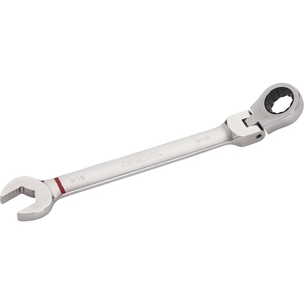 Channellock Standard 9/16 In. 12-Point Ratcheting Flex-Head Wrench - 319236
