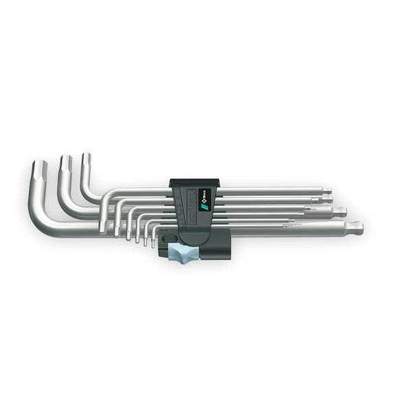 Wera 9 Piece Metric L-Shape Hex Key Set, 05022720001 - 05022720001