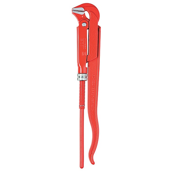 Knipex 22 in L 2 3/4 in Cap. Alloy Steel Swedish Pipe Wrench - 83 10 020
