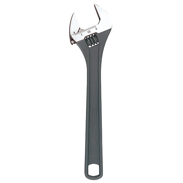 Channellock Adj. Wrench, 8", 1-3/16" Cap., Black - 808NW