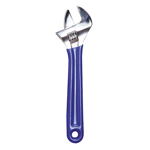 Westward 12 in. Chrome Adjustable Wrench with 1-1/2 in. Capacity - 1NYC5