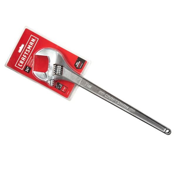 Craftsman Adjustable Wrench, 2 7/16" Jaw Capacity - CMMT81627
