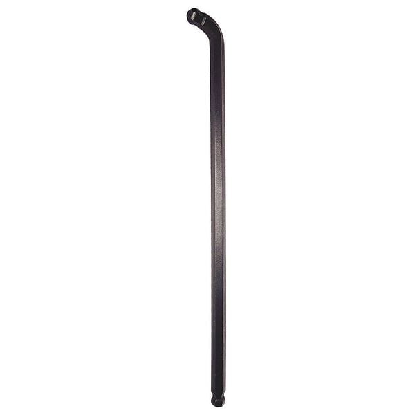 Eklind Metric Plain Double-Ball-Hex Key, 4 mm Tip Size, 5 7/16 in Long, 3/8 in Short - 19608