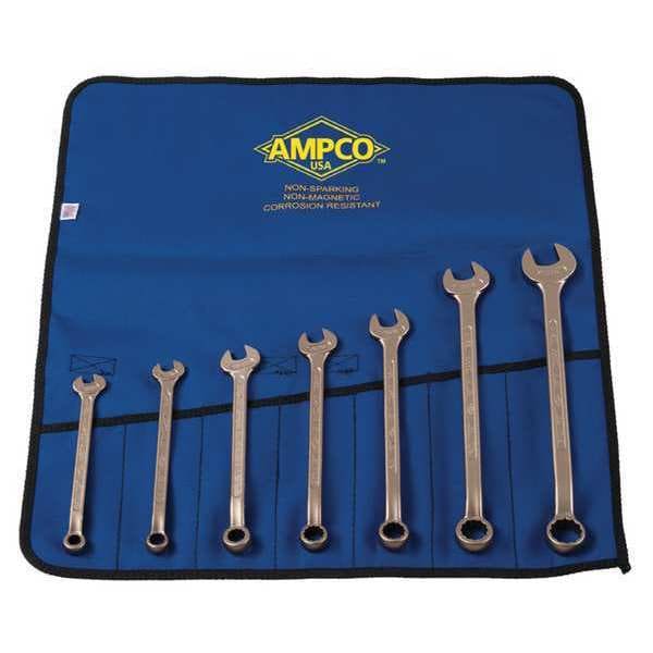 Ampco Safety Tools Combo Wrench Set, 8-22mm, 7 Pc - M-41M