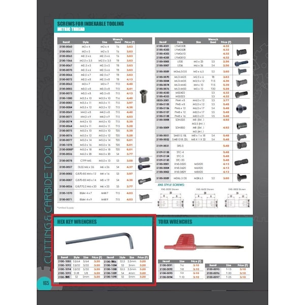 Hhip S35 35mm Hex Key Wrench - 2100-1088