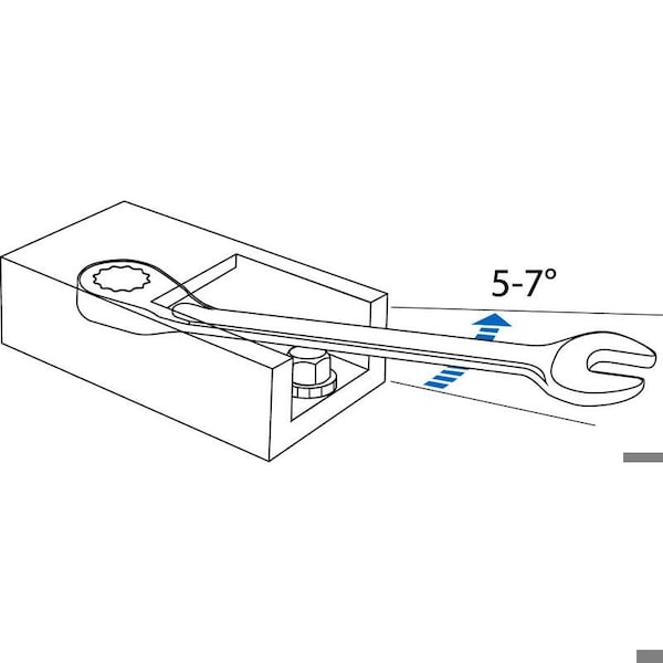 Gedore Reversible Ratchet Wrench, 19mm - 7 UR 19