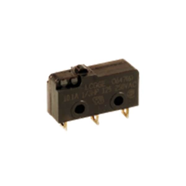 Componentes C&K Interruptor de acción rápida / límite, SPDT, Momentáneo, 1A, 30Vdc, 1.01mm, Terminal de soldadura, Tope de pasador - LCGDF5P00SC