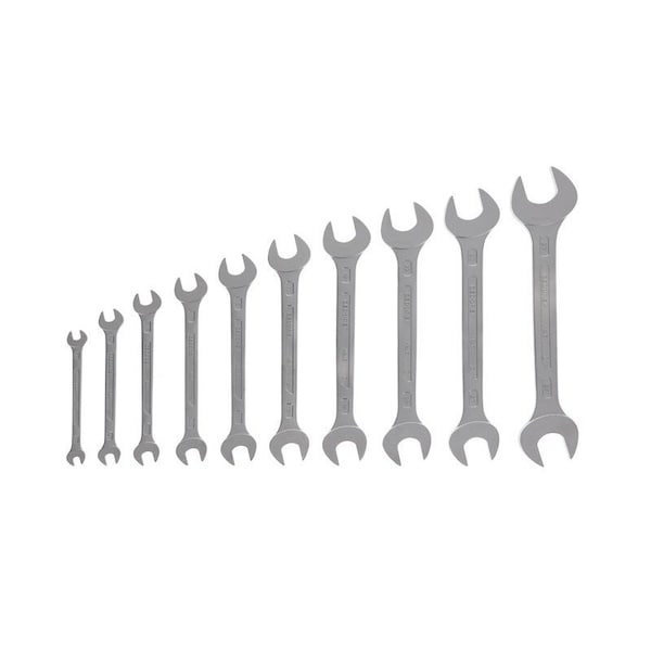 Gedore Wrnch Set, Double Open End, 10 pcs., 6-27mm - 6-10