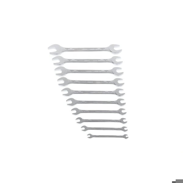 Gedore Wrnch Set, Double Open End, 10 pcs., 6-27mm - 6-10