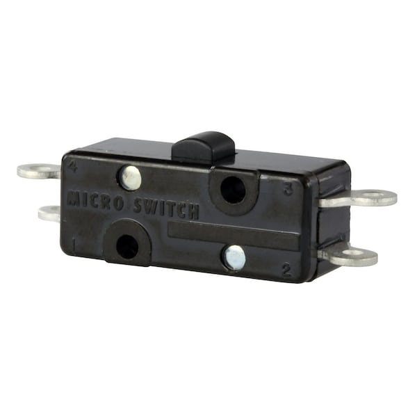 Interruptor de acción instantánea/limite Honeywell, Spdt, Momentáneo, 1.77 mm, Terminal de tornillo, Actuador de émbolo de plástico, Panel - 3TB41-15