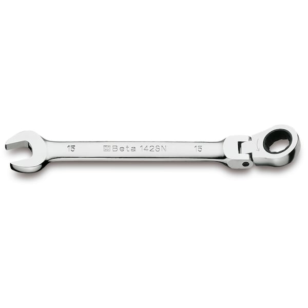 Beta 142SN 12-Point Flex Head, Ratcheting Combination Wrench, Metric 16mm - 001420216