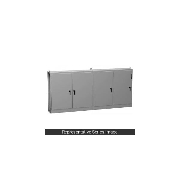 Hammond Steel Electrical Enclosures, 84.13 in H, 18.13 in D, 78-1/2 in W, NEMA 12, Lift Off Hinged - UHDM847818SFTC