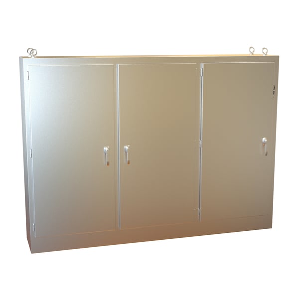 Hammond Stainless Steel Electrical Enclosures, 72.13 in H, 18.13 in D, 100-1/4 in W, NEMA 4X - 3UHD7210118N4SS