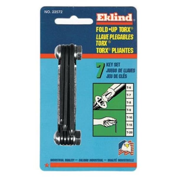 Eklind Eklind Tool 269-22572 7 In 1 T6Thrut20 Torx Key Set - 269-22572