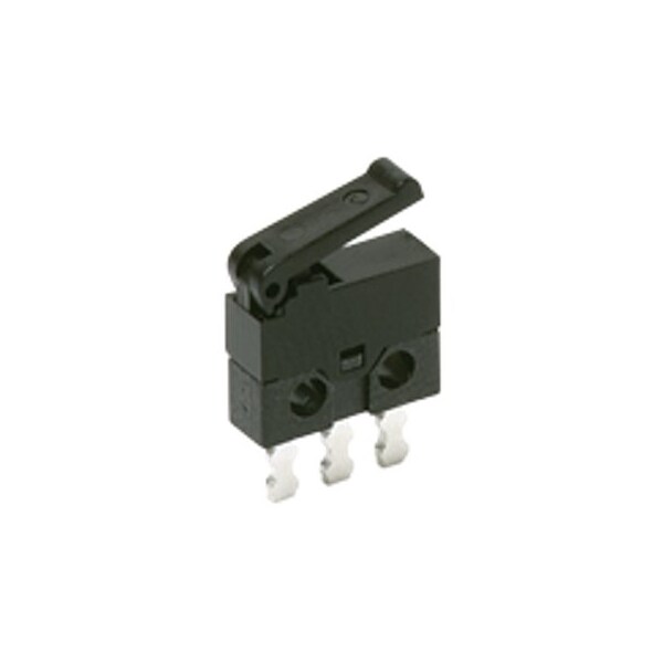 Componentes C&K Interruptor de acción rápida/limitador, SPDT, Momentáneo-Táctil, 0.3A, 6Vcd, 2.65mm, Terminal de soldadura, Estándar - MDS6500AL02SR