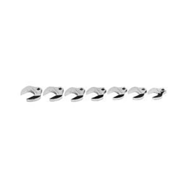 Williams Wrench Set, Open End, 1/2 Inch Dr, Satin-Chrome, 7 Pieces - JHWWSSCOE-7
