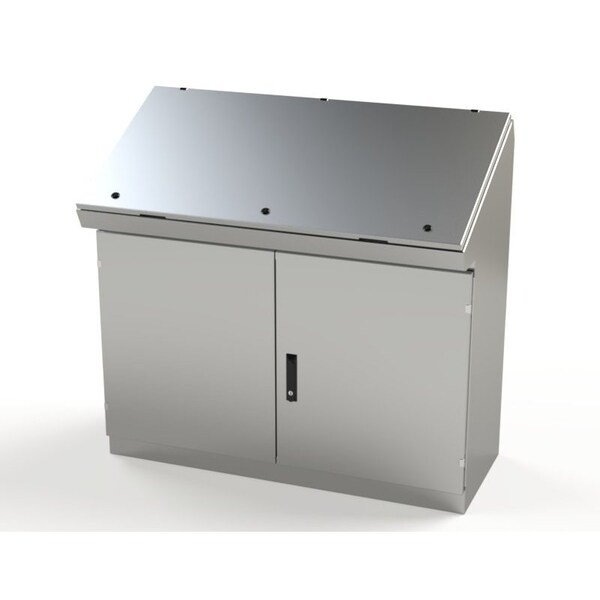 Saginaw Control & Engineering 316 Stainless Steel Electrical Enclosures, 46-1/4 in H, 18-1/2 in D, 49-1/4 in W, NEMA 3R, 12, 13 - SCE-464919SDCSS6