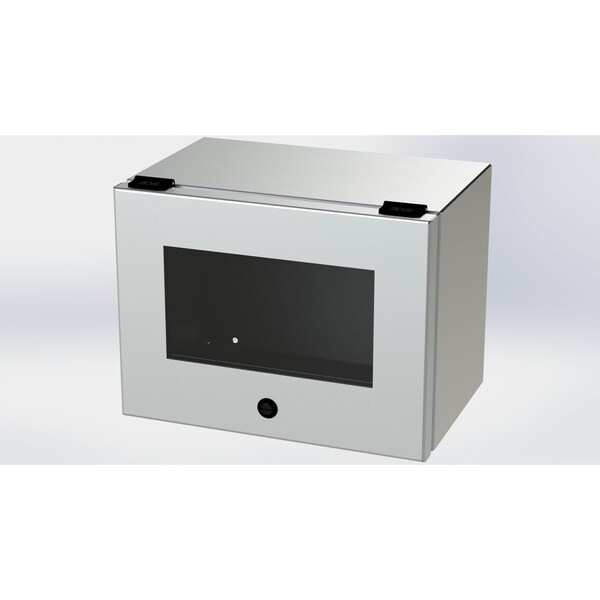 Saginaw Control & Engineering 304 Stainless Steel Electrical Enclosures, 9 in H, 8 in D, 12 in W, NEMA 3R, 4, 4X, 12, 13, Hinged - SCE-L9128ELJWSS