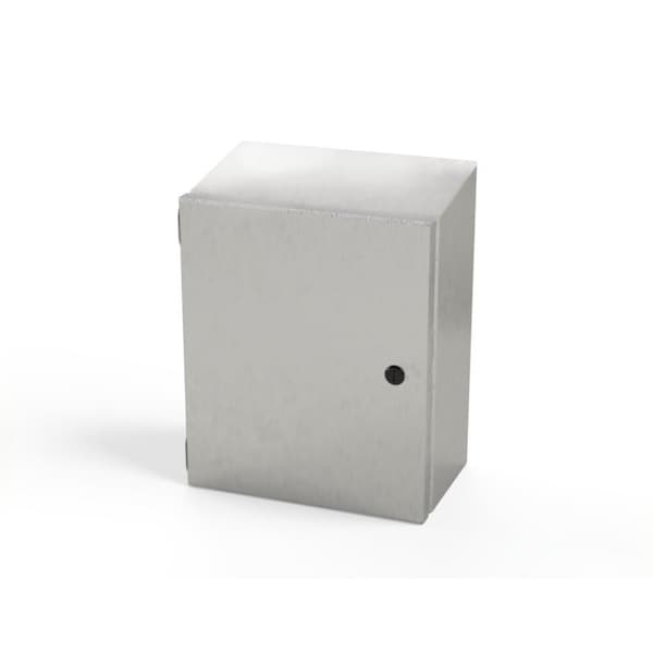 Saginaw Control & Engineering Stainless Steel Electrical Enclosures, 12 in H, 6 in D, 10 in W, NEMA 3R, 4, 4X, 12, 13, Hinged - SCE-1210ELJSSST