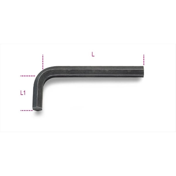 Gizmo 96AS 0.08 in. Burnished Offset Hexagon Key Wrenches - GI3689251