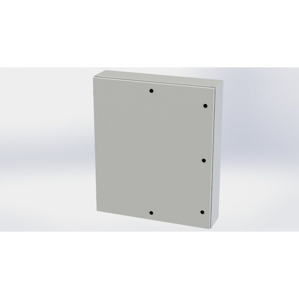Saginaw Control & Engineering Carbon Steel Electrical Enclosures, 42 in H, 8 in D, 36 in W, NEMA 3R, 4, 12, 13, Hinged - SCE-42EL3608LPLG