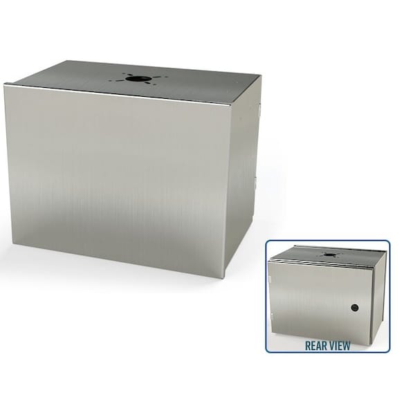 Saginaw Control & Engineering 304 Stainless Steel Electrical Enclosures, 12 in H, 10 in D, 16 in W, NEMA 3R, 4, 4X, 12, 13 - SCE-12HMI1610SSLP