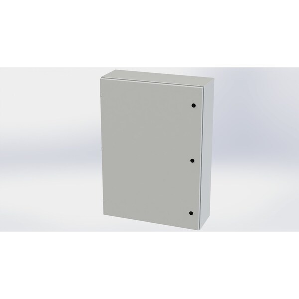 Saginaw Control & Engineering Carbon Steel Electrical Enclosures, 42 in H, 10 in D, 30 in W, NEMA 3R, 4, 12, 13, Hinged - SCE-42EL3010LPLG