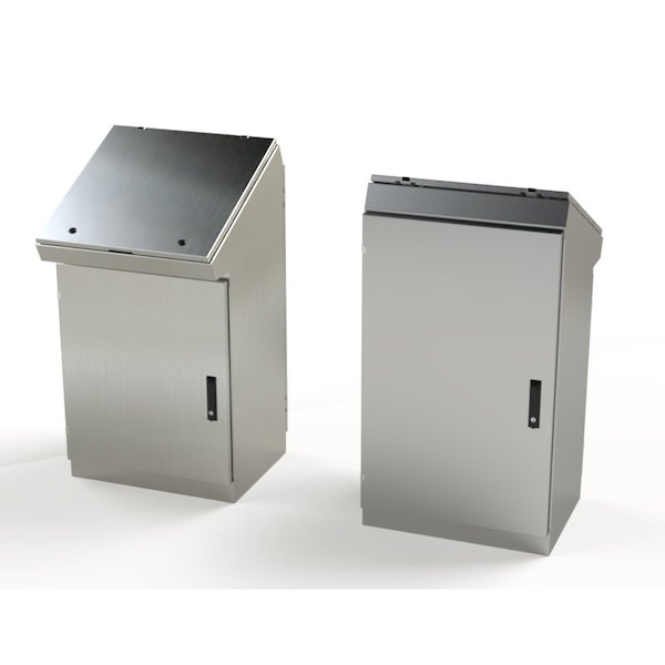Saginaw Control & Engineering 304 Stainless Steel Electrical Enclosures, 46-1/4 in H, 18-1/2 in D, 25-1/4 in W, Hinged - SCE-462519DCSS