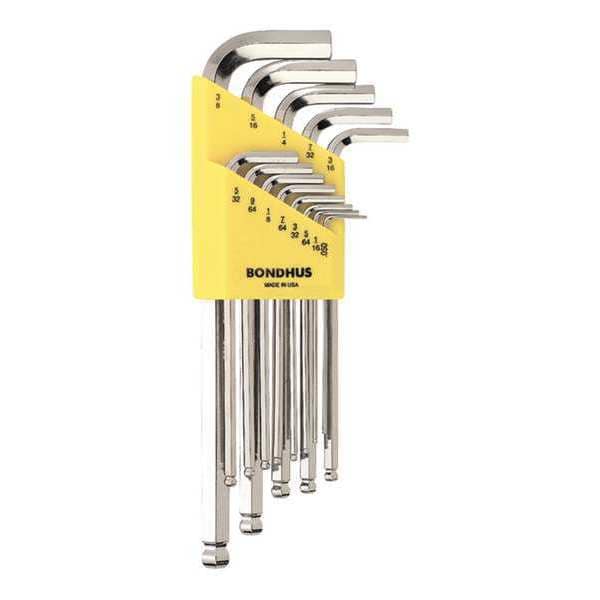 Bondhus 13 Piece SAE L-Shape Hex Key Set, 16937 - 16937
