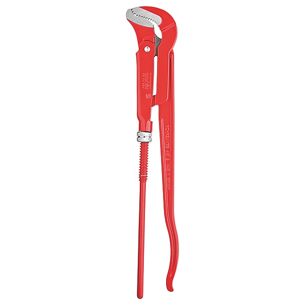 Knipex 21 in L 2 3/4 in Cap. Alloy Steel Swedish Pipe Wrench - 83 30 020