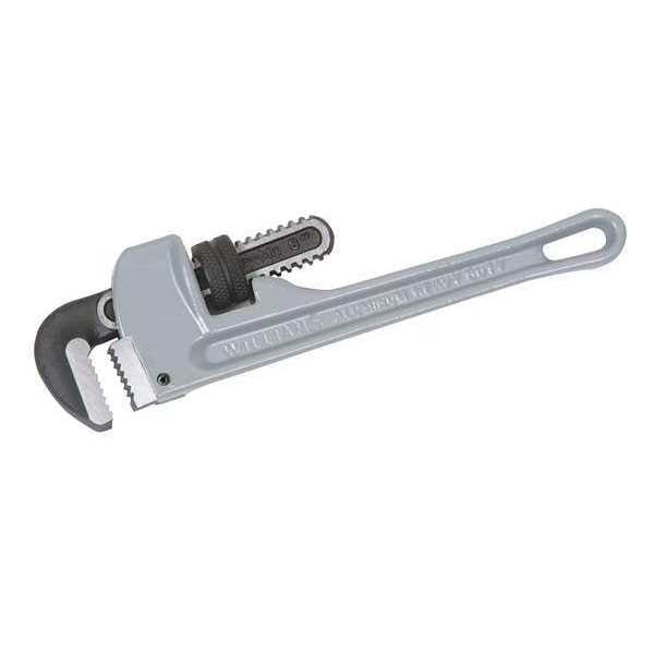 Williams 10" L 1-5/8" Cap. Aluminum Pipe Wrench Aluminum, 10" - 13502