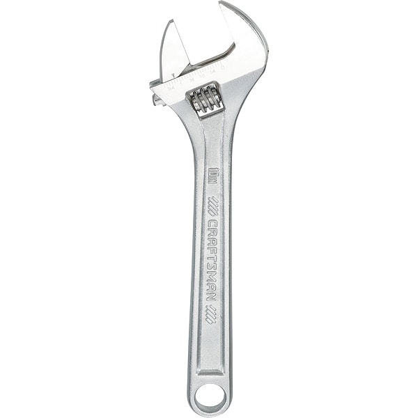 Craftsman Adj. Wrench, 1 3/8" Jaw Capacity, 10" L - CMMT81623