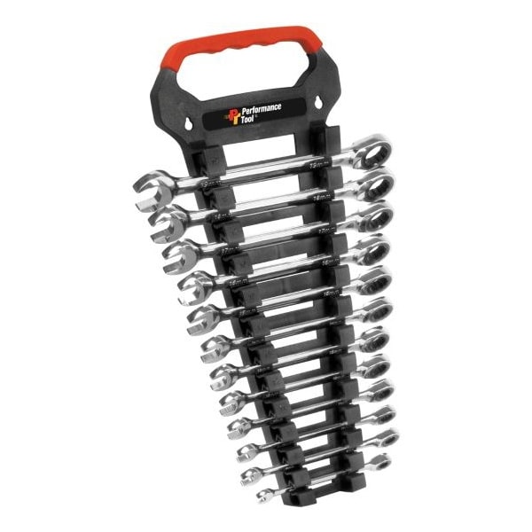 Performance Tool 12-Pc Metric Ratcheting Wrench Set Wrench Set Rtch, W30642 - W30642