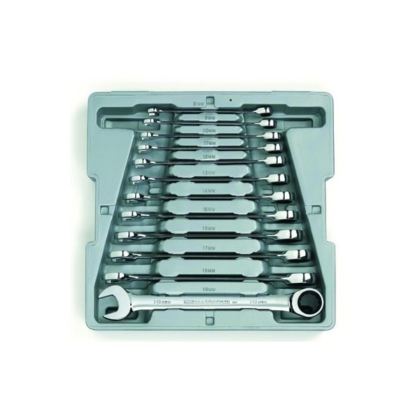 Apex Tool Group WRENCH SET COMBO RATCH MET 12 PT 12 PC - GWR9412