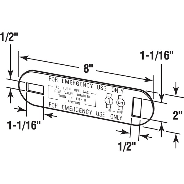 Prime-Line Gas Shut-Off Wrench, Steel - PH 17106