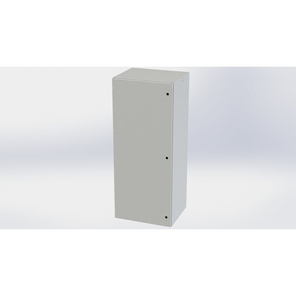 Saginaw Control & Engineering Carbon Steel Electrical Enclosures, 72 in H, 24 in D, 30 in W, NEMA 3R, 4, 12, 13, Hinged - SCE-72EL3024LPLG