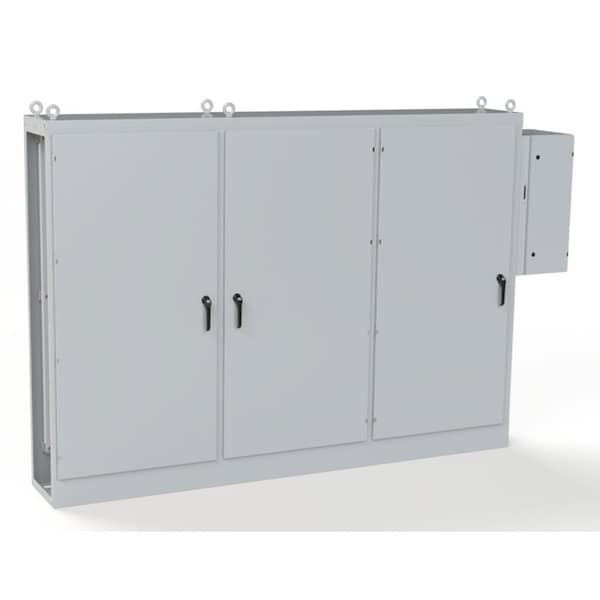 Saginaw Control & Engineering Carbon Steel Electrical Enclosures, 84 in H, 18 in D, 118 in W, NEMA 3R, 12, 13, Hinged - SCE-84XDR3D18