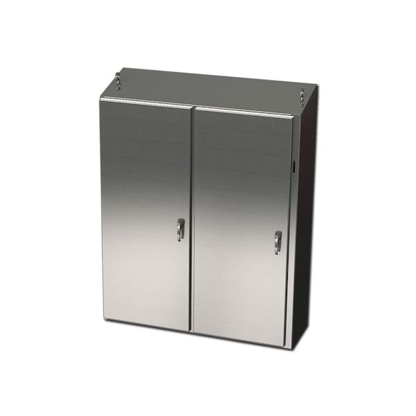 Saginaw Control & Engineering 316 Stainless Steel Electrical Enclosures, 60 in H, 18 in D, 49 in W, NEMA 3R, 4, 4X, 12, 13 - SCE-60XEL4918SS6ST
