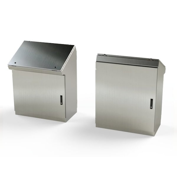 Saginaw Control & Engineering 316 Stainless Steel Electrical Enclosures, 46-1/4 in H, 18 in D, 37-1/4 in W, Hinged - SCE-463719DCSS6