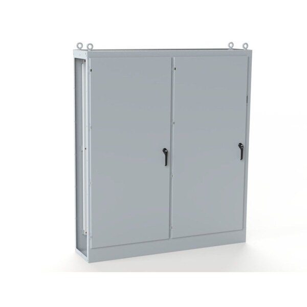 Saginaw Control & Engineering Carbon Steel Electrical Enclosures, 90 in H, 18 in D, 78-3/4 in W, NEMA 3R, 12, 13, Hinged - SCE-90XMR2D18G