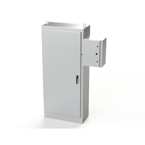 Saginaw Control & Engineering Carbon Steel Electrical Enclosures, 90 in H, 18 in D, 39-1/2 in W, NEMA 3R, 4, 12, 13, Hinged - SCE-90XR4018G