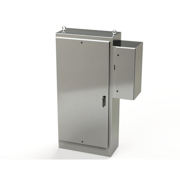 Saginaw Control & Engineering 304 Stainless Steel Electrical Enclosures, 84 in H, 18 in D, 39-1/2 in W, NEMA 3R, 4, 4X, 12, 13 - SCE-84XD4018SS