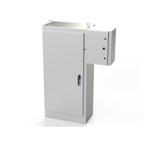 Saginaw Control & Engineering Carbon Steel Electrical Enclosures, 72 in H, 18 in D, 33-1/2 in W, NEMA 3R, 4, 12, 13, Hinged - SCE-72XR3418G