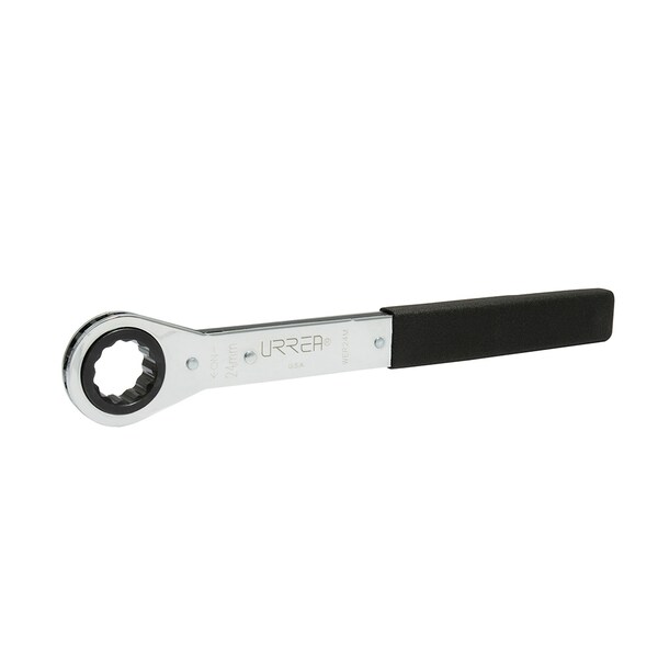 Urrea Heavy-duty 12-Point ratcheting Box-end Wrench, 24Mm opening size. - WER24M