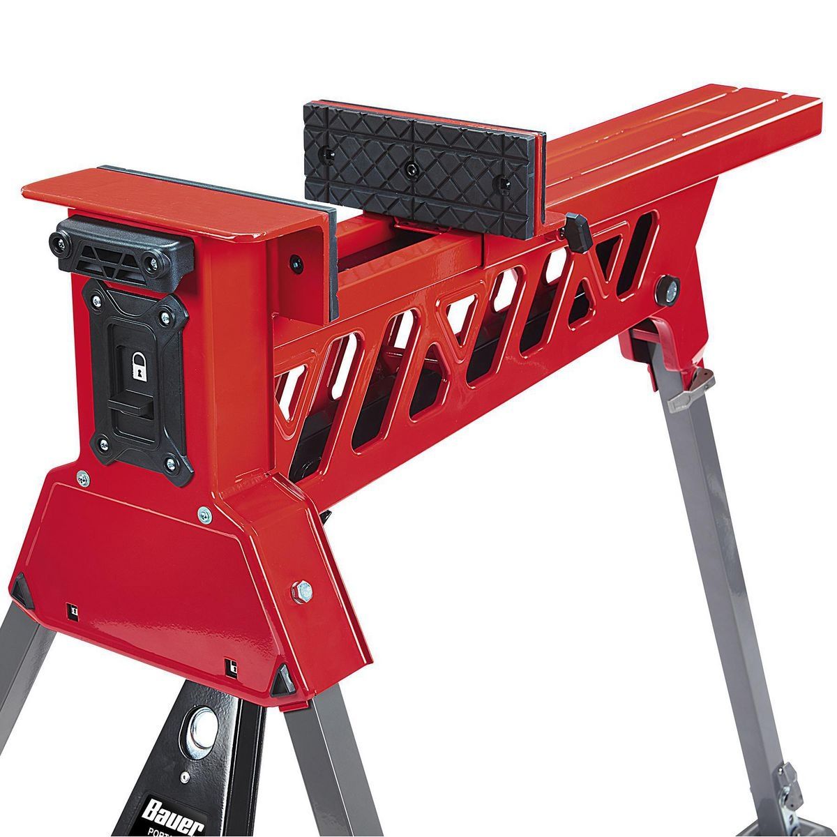 Estación de trabajo portátil con pinzas sin manos Bauer de 35 pulgadas, capacidad de 600 lb - 58123