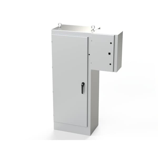 Saginaw Control & Engineering Carbon Steel Electrical Enclosures, 72 in H, 18 in D, 27-1/2 in W, NEMA 3R, 4, 12, 13, Hinged - SCE-72XR2818G