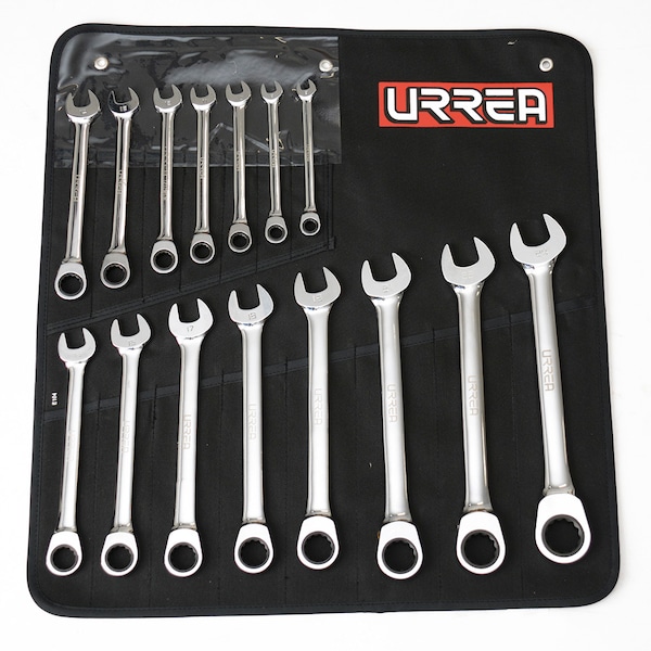 Urrea Combination Ratcheting Wrenches (Set of 12 pieces) inches. - 1201CM