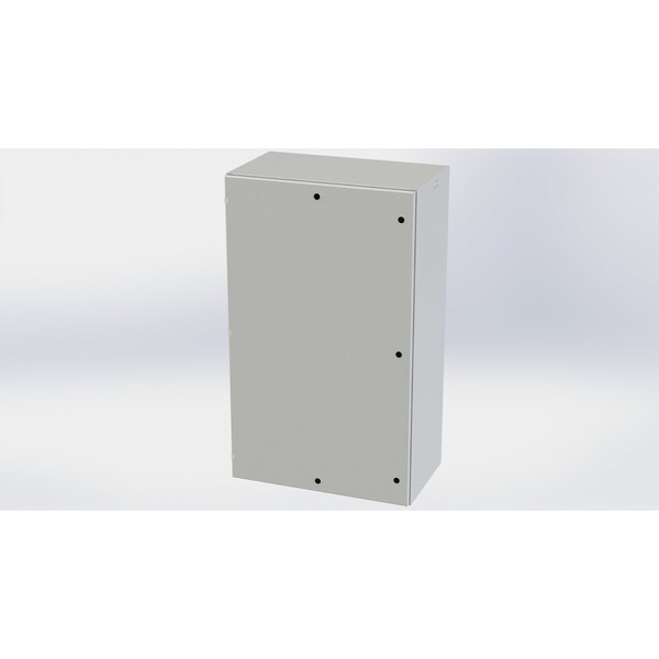 Saginaw Control & Engineering Carbon Steel Electrical Enclosures, 60 in H, 20 in D, 36 in W, NEMA 3R, 4, 12, 13, Hinged - SCE-60EL3620LPLG