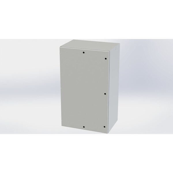 Saginaw Control & Engineering Carbon Steel Electrical Enclosures, 60 in H, 24 in D, 36 in W, NEMA 3R, 4, 12, 13, Hinged - SCE-60EL3624LPLG