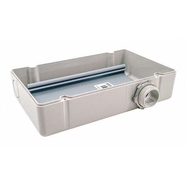 Functional Devices-Rib Plastic Electrical Enclosures, 4.28 in H, 2 in D, 7 in W, NEMA 1 - PE6020